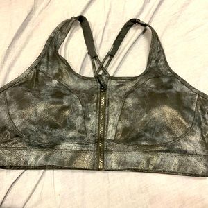 Zyia Stonewashed Front Zip Bra